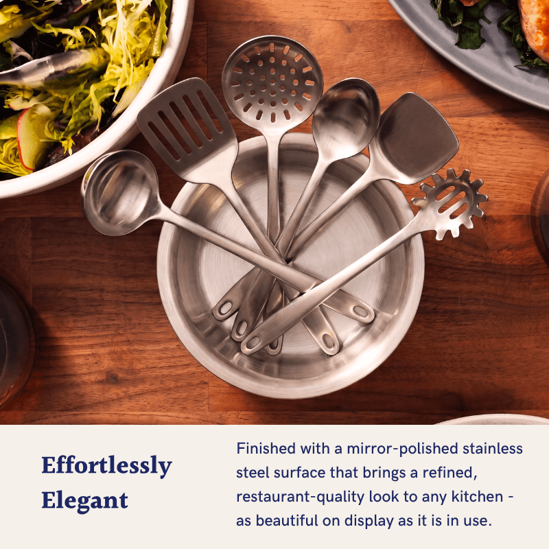 6-Piece Stainless Steel Utensil Set