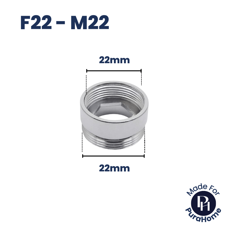 22mm Female Short